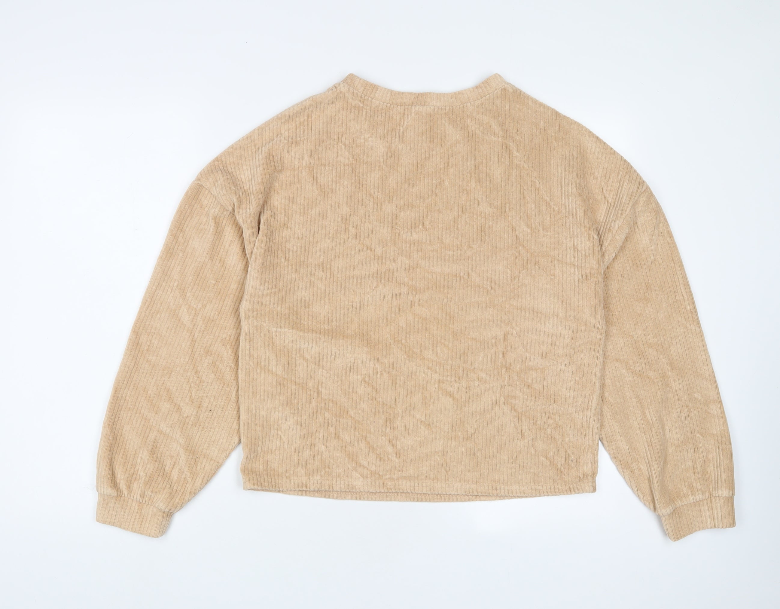 New Look Womens Pullover Sweatshirt Size M UK '' Brown Long Sleeve - label detail