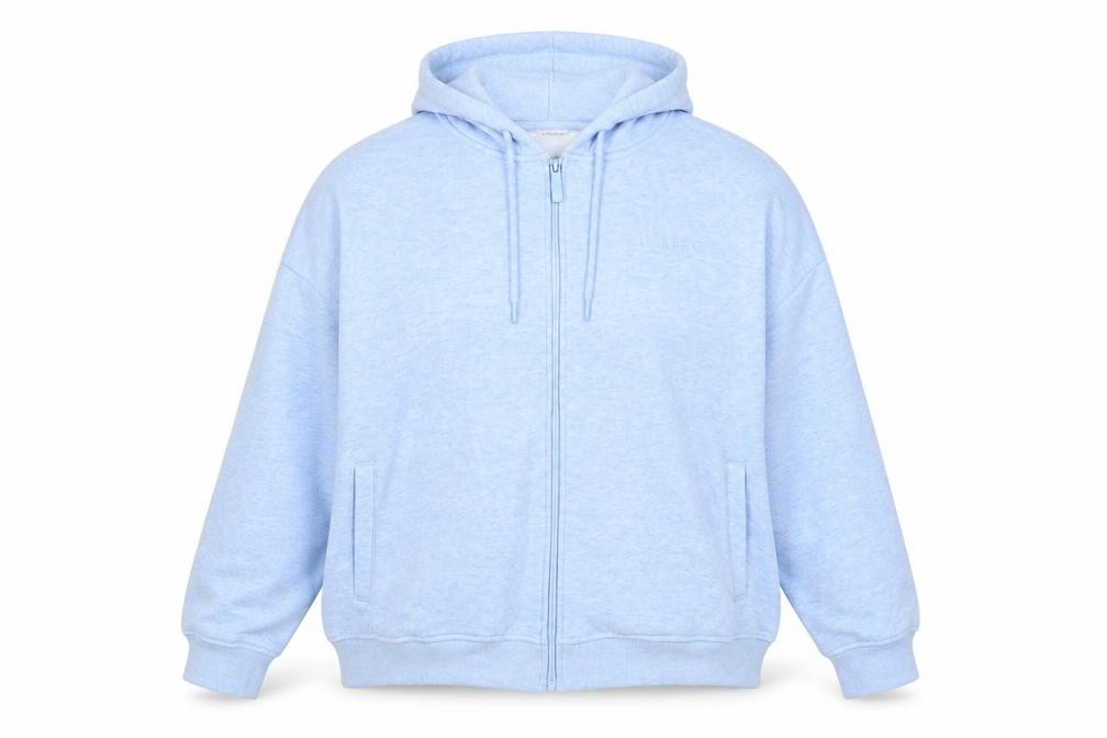 Womens USA Pro Size 14 UK '' Full Zip Hoodie Blue Logo, Embroidered Long Sleeve - front view
