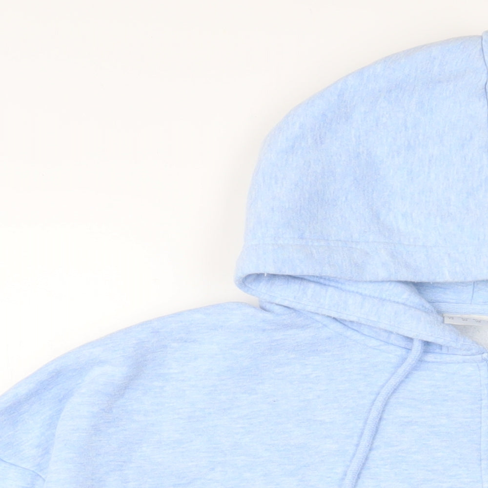 Womens USA Pro Size 14 UK '' Full Zip Hoodie Blue Logo, Embroidered Long Sleeve - close detail