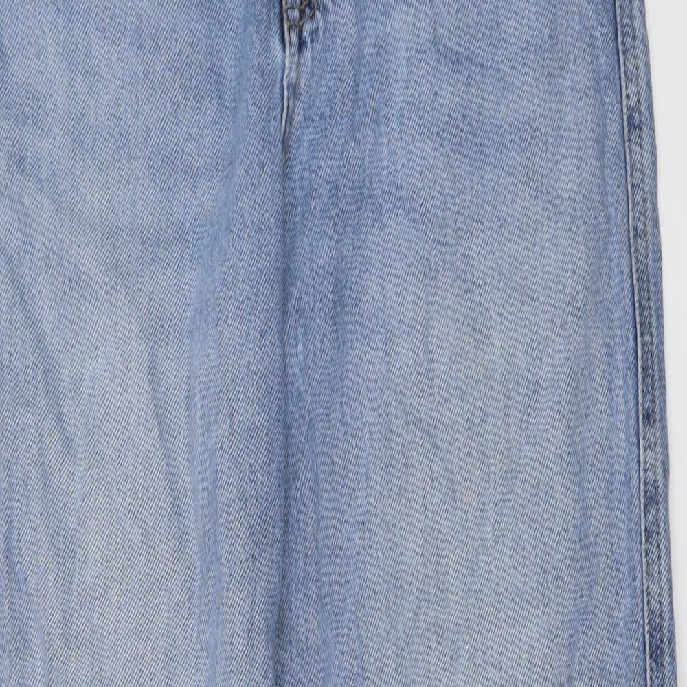 Pull&Bear Womens Mom Jeans Size 6 UK '' Blue W26 L28 - close detail
