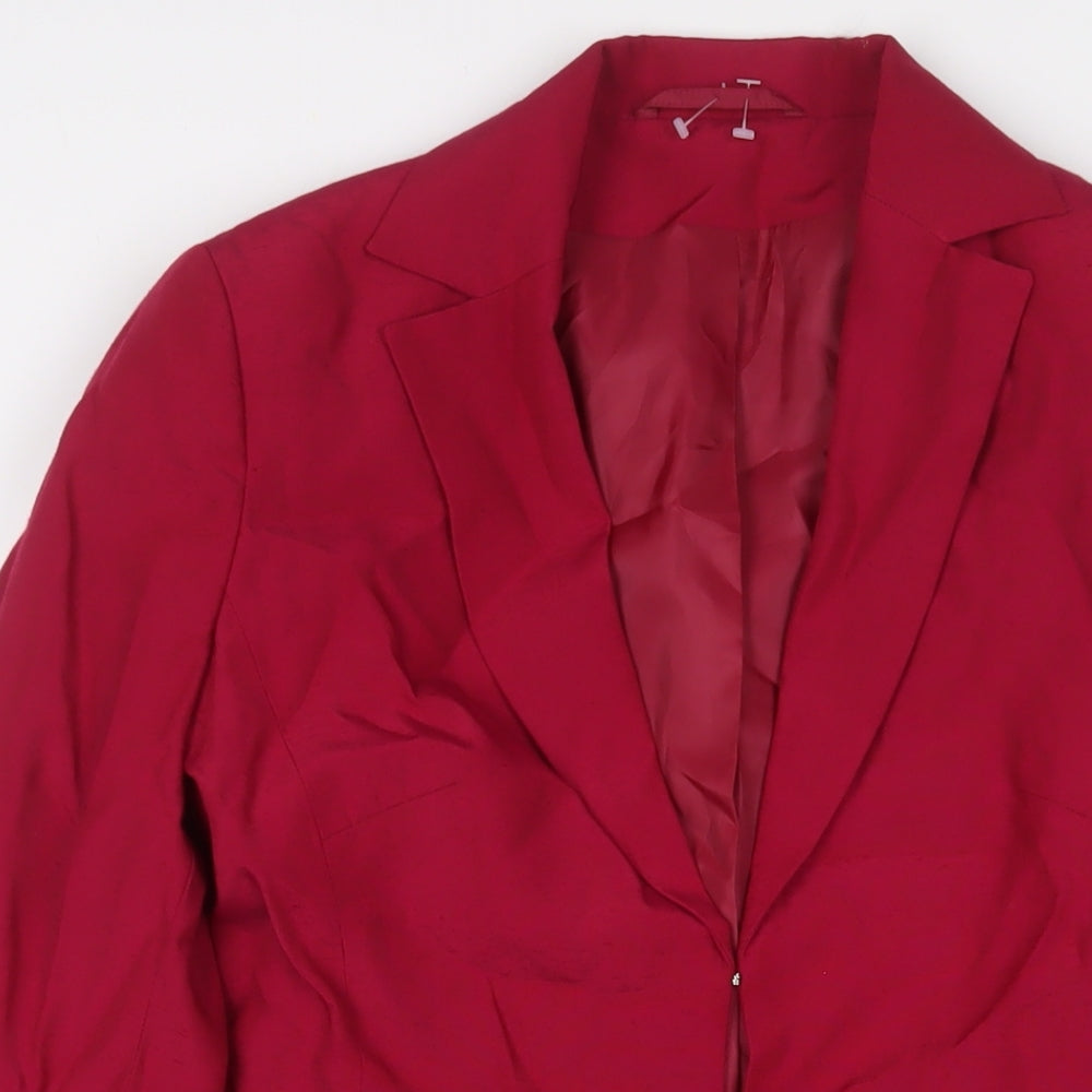 Womens Dorothy Perkins Size 10 UK '' Jacket Blazer Pink Mid-Length - close detail