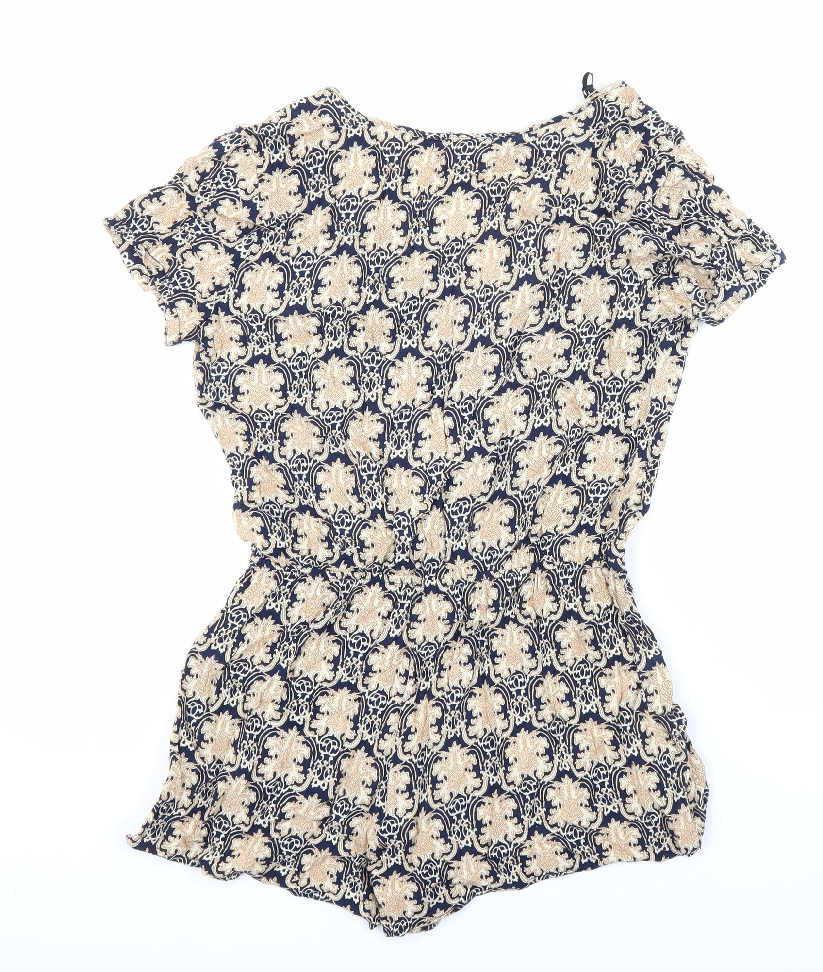 Womens FOREVER 21 Size S UK '' Playsuit One-Piece Multicoloured Geometric - label detail