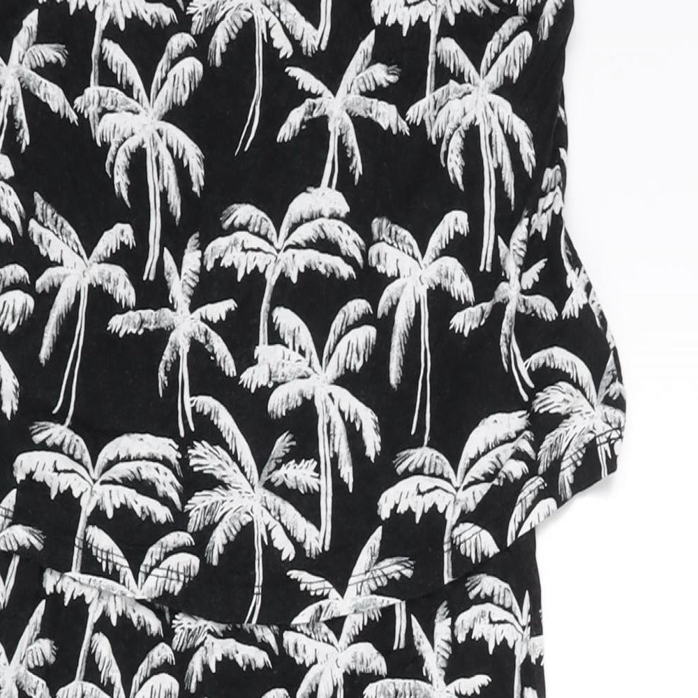 H&M Girls Jumpsuit One-Piece Size 10-11 Years UK '' Black Geometric Sleeveless - close detail