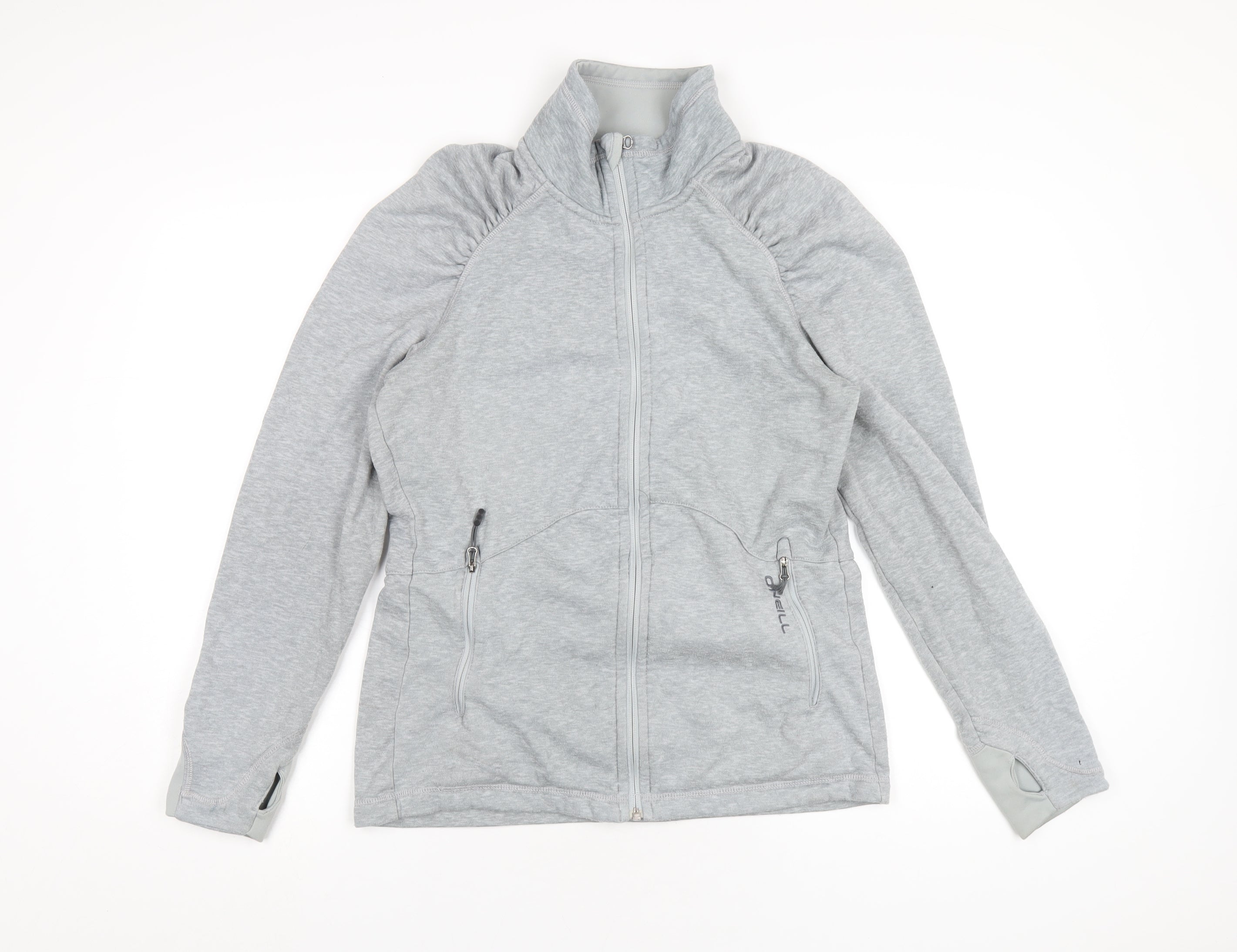Womens O'Neill Size XL UK '' Full Zip Sweatshirt Grey Long Sleeve - reverse view
