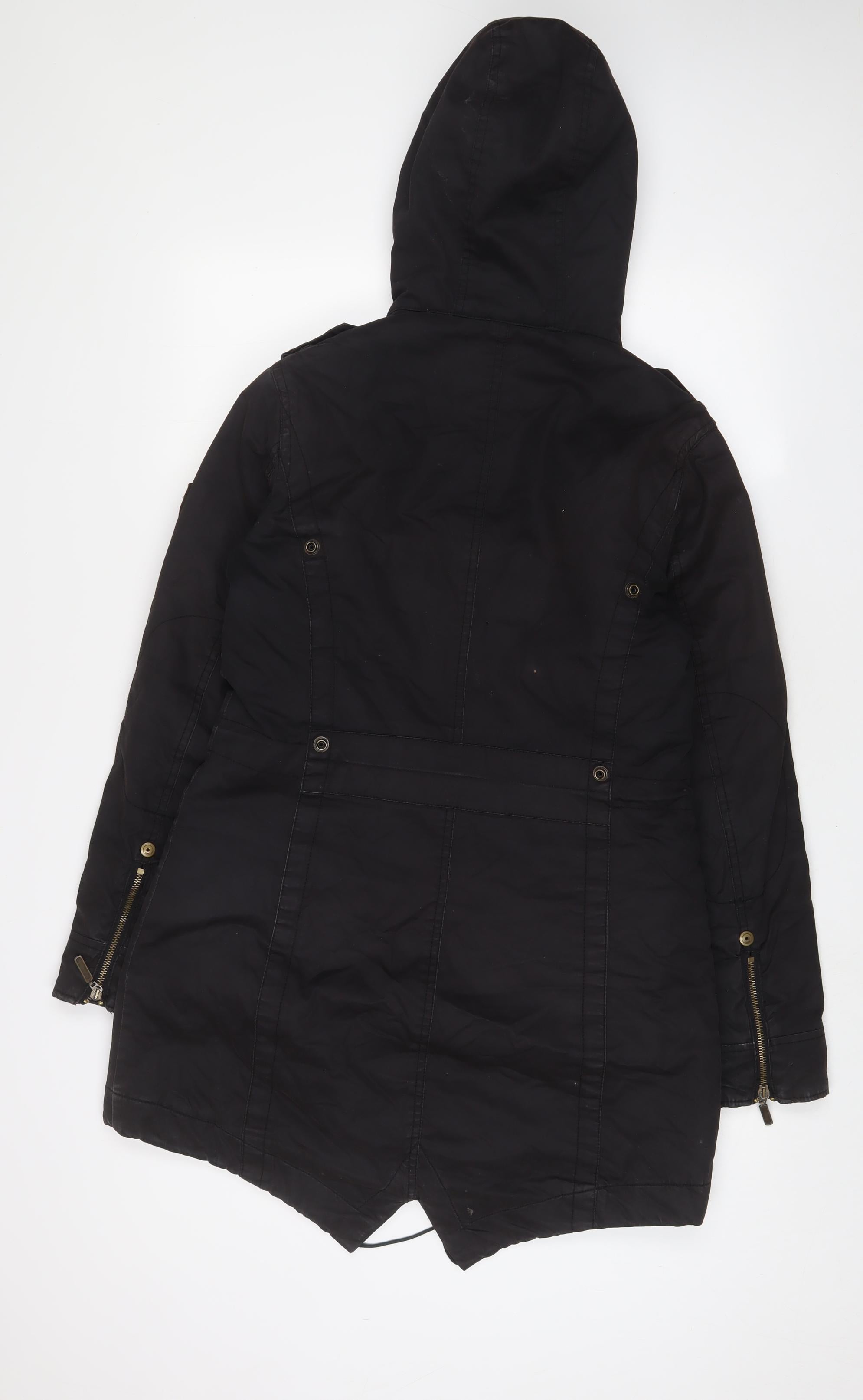 Esprit Womens Jacket Coat Size M UK '' Brown Logo, Embroidered Short - label detail