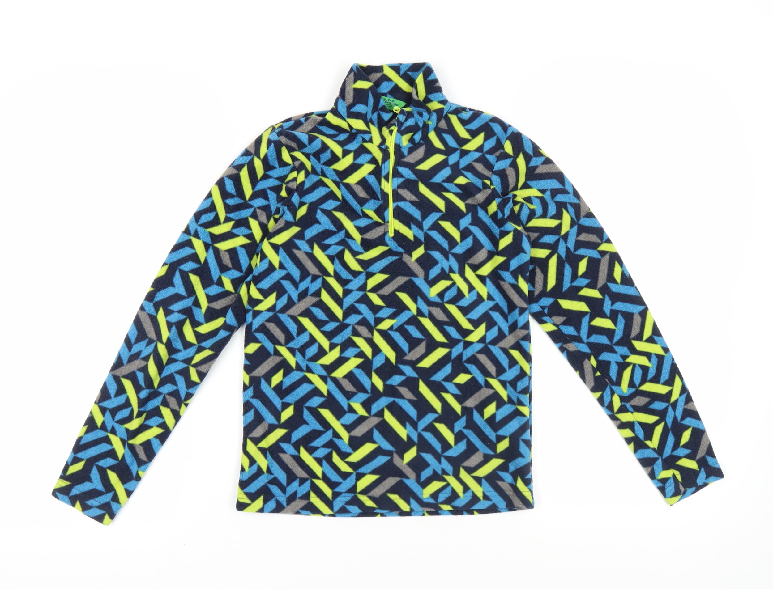 Mountain Warehouse Girls Pullover Sweatshirt Size 11-12 Years Multicoloured Zip - reverse view