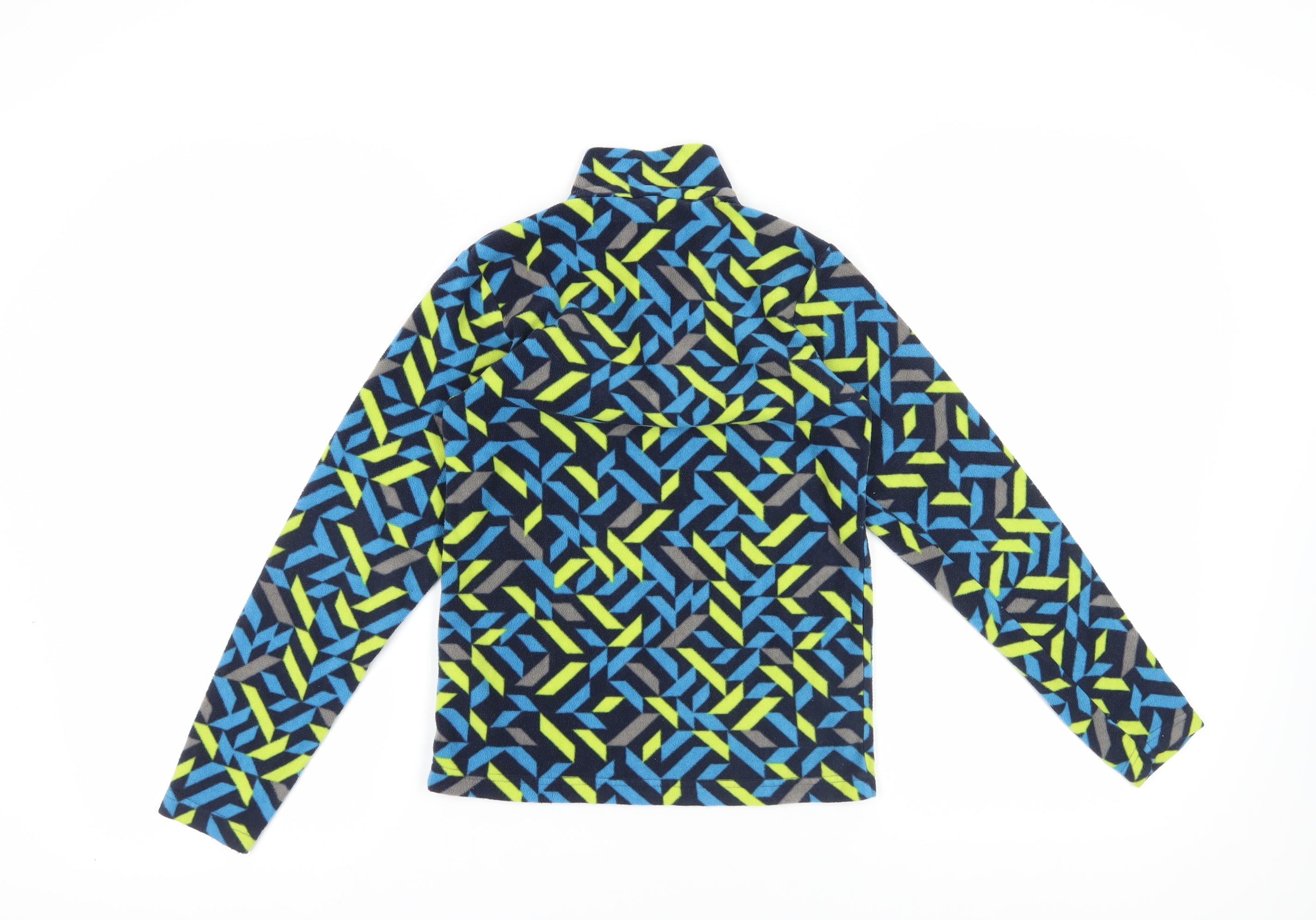 Mountain Warehouse Girls Pullover Sweatshirt Size 11-12 Years Multicoloured Zip - label detail