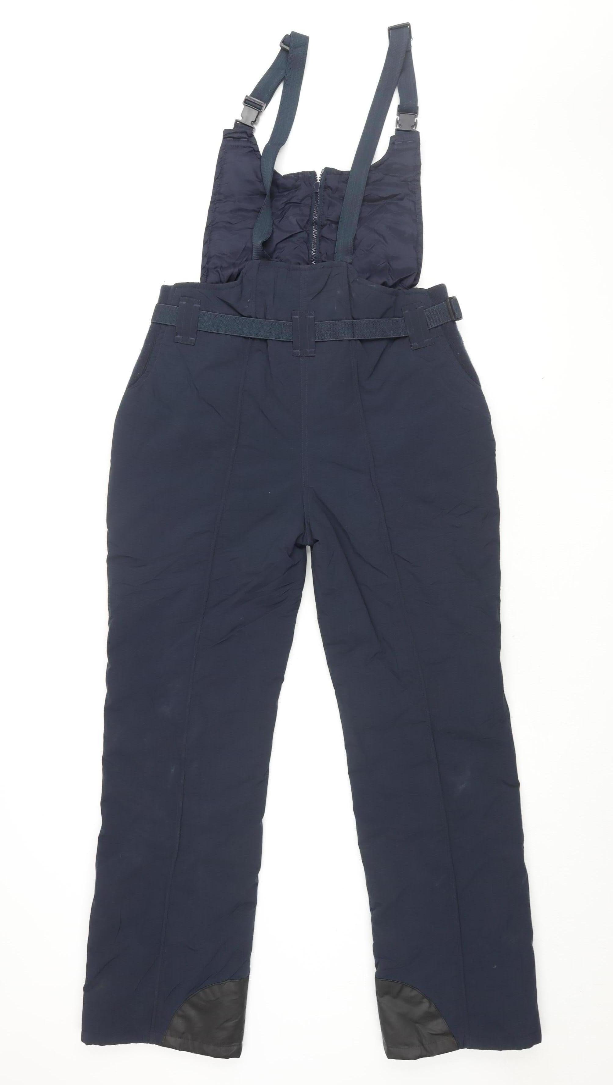 Donnay Unisex Adults Dungaree One-Piece Size 6 Blue Sleeveless Casual Buckle - label detail