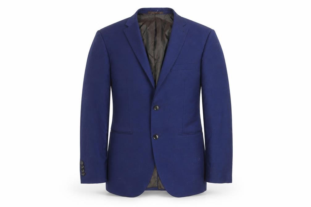 NEXT Mens Jacket Blazer Size 38 Blue Short Formal Inner Pockets - front view