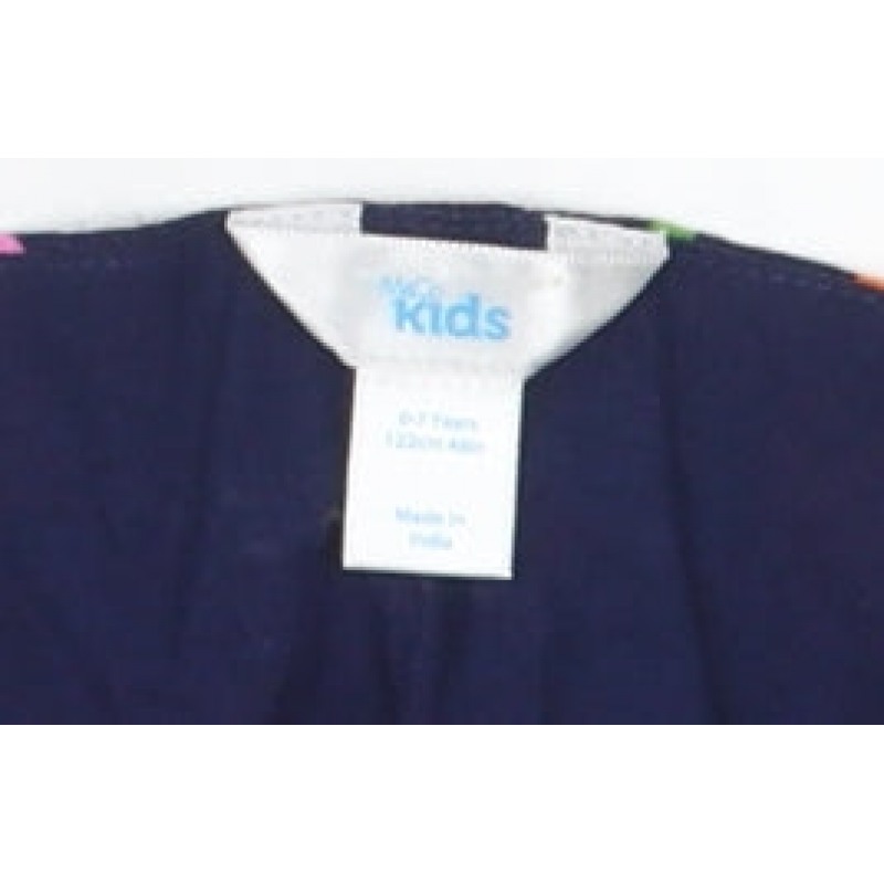 Marks & Spencer Girls A-Line Dress Size 6-7 Years Multicoloured Floral Casual - close detail