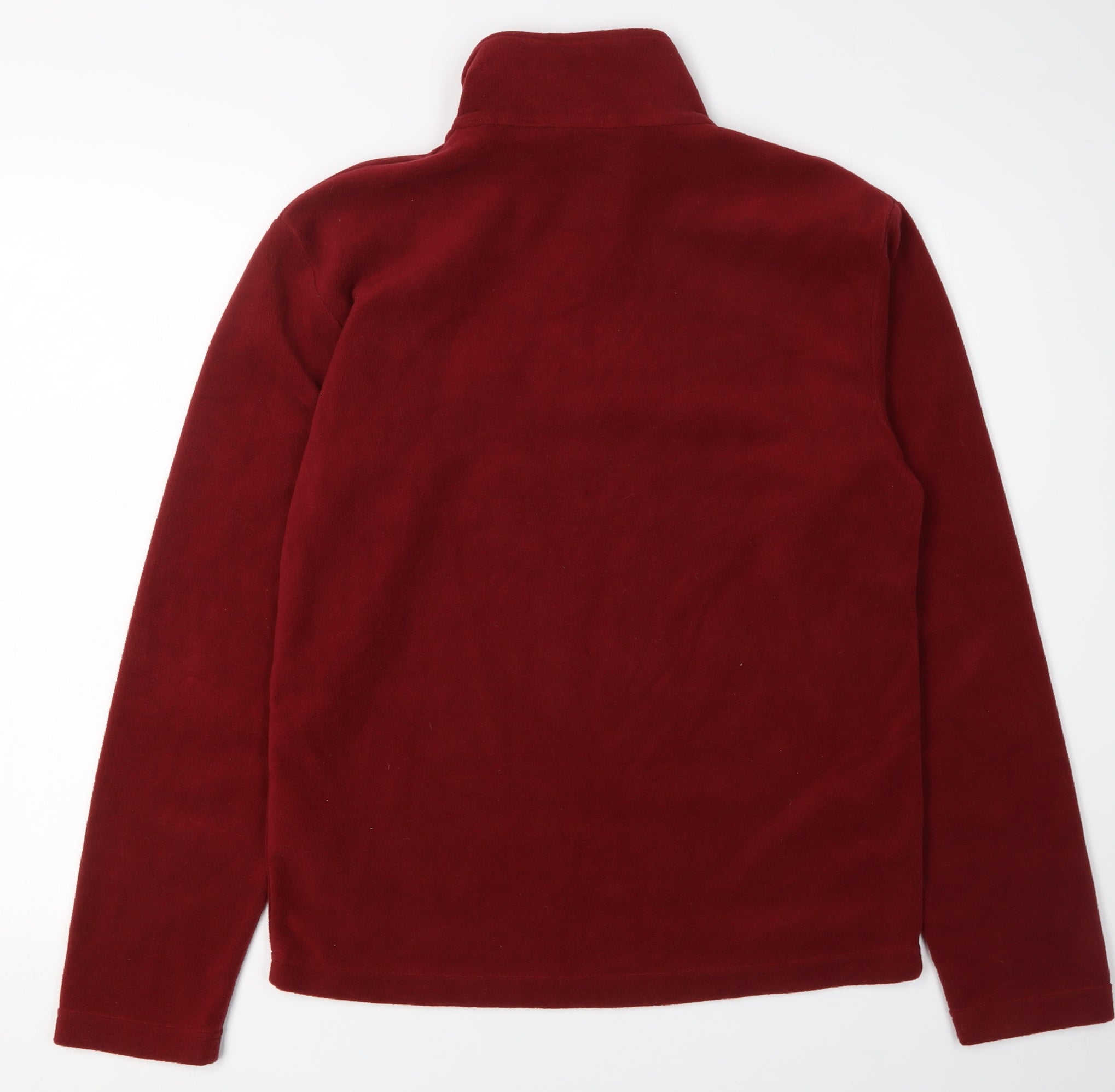 Regatta Mens Pullover Sweatshirt Size S Red Long Sleeve 1/4 Zip Logo - label detail