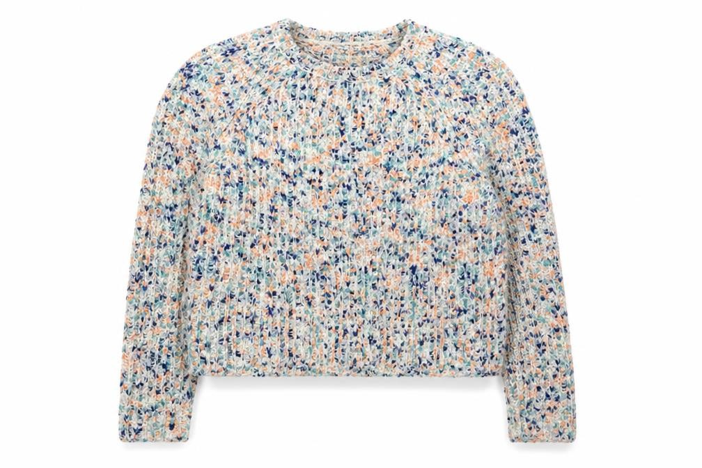 Topshop Womens Pullover Jumper Size 10 Multicoloured Round Neck Long Sleeve - front view