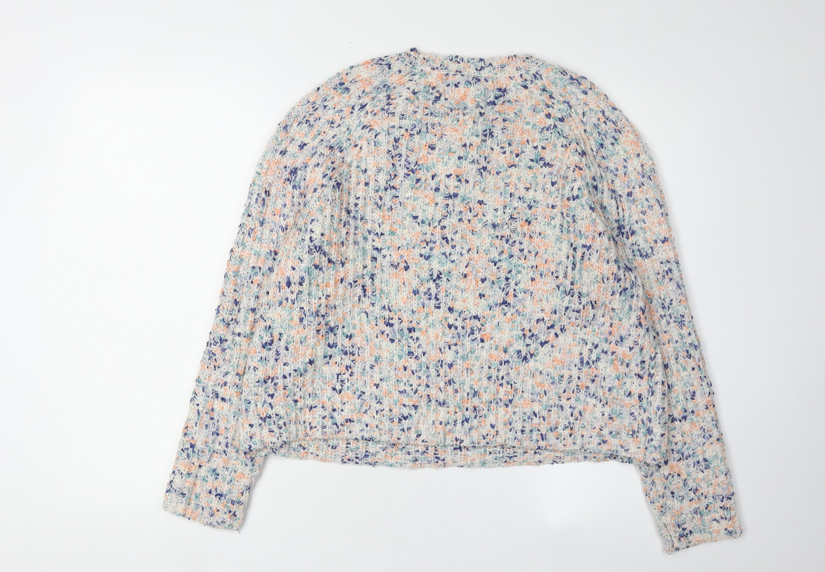 Topshop Womens Pullover Jumper Size 10 Multicoloured Round Neck Long Sleeve - label detail