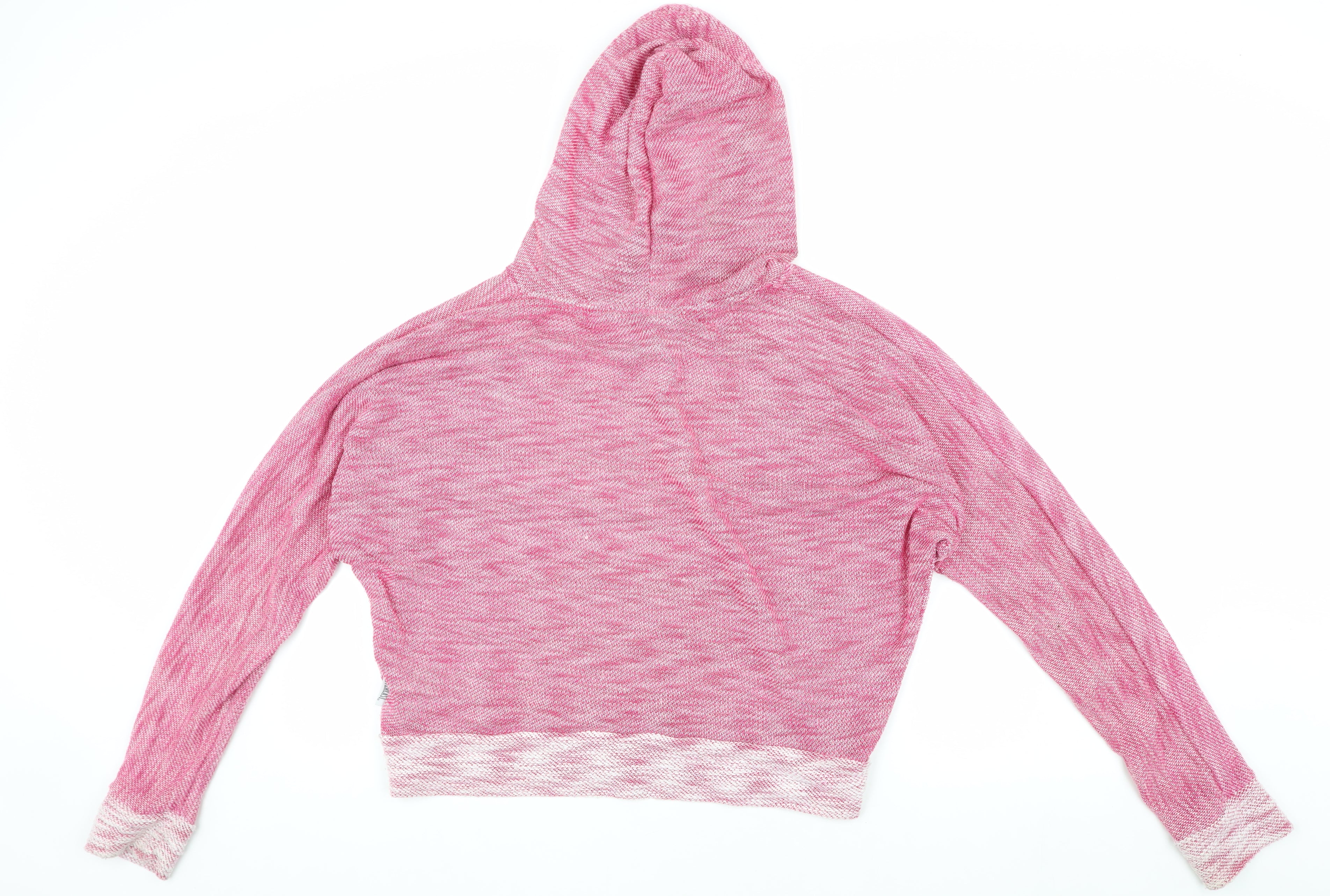 Womens Everlast Size 12 Pullover Hoodie Pink Marled Long Sleeve Activewear Logo - label detail