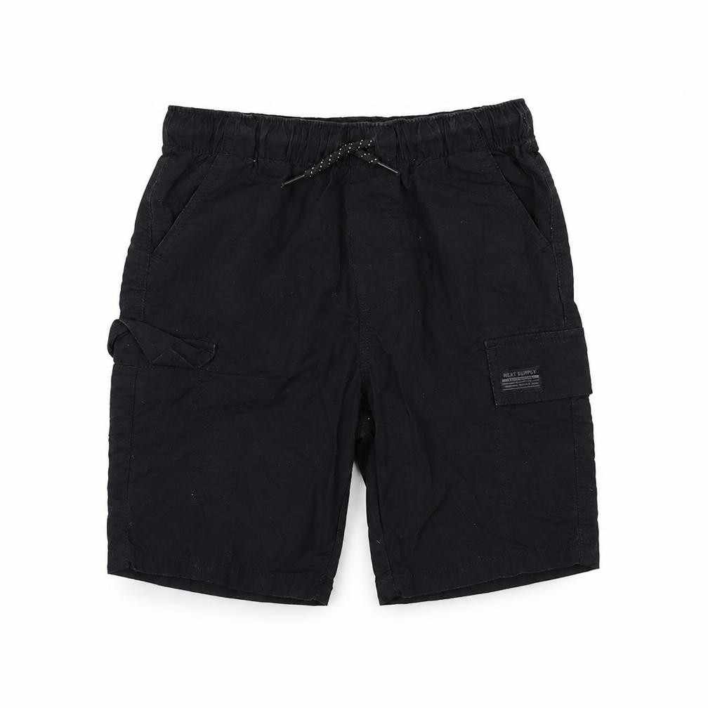 NEXT Boys Cargo Size 4-5 Years Black Elastic Waist - front view