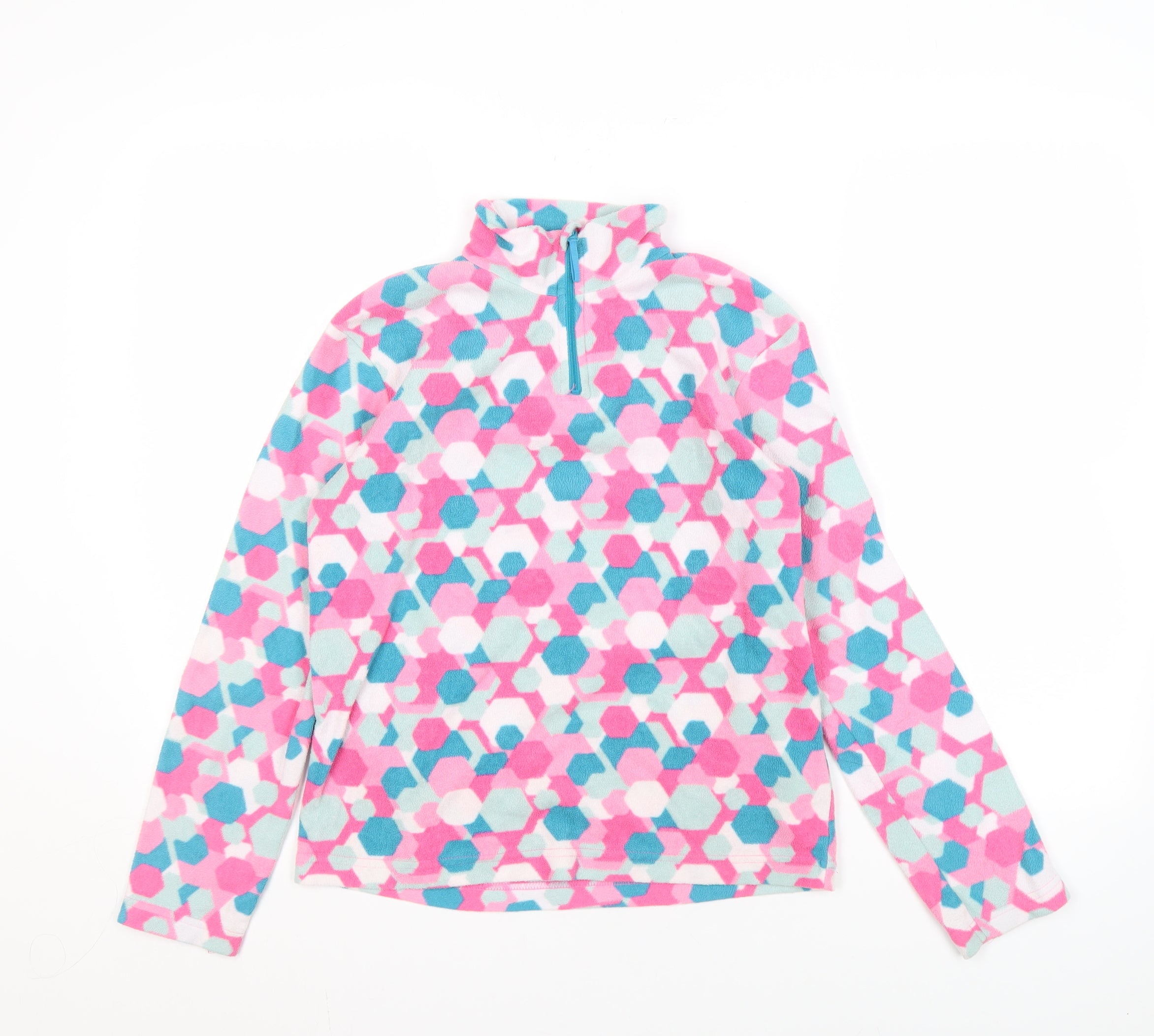 Mountain Warehouse Girls Pullover Sweatshirt Size 11 Years Multicoloured Casual - reverse view