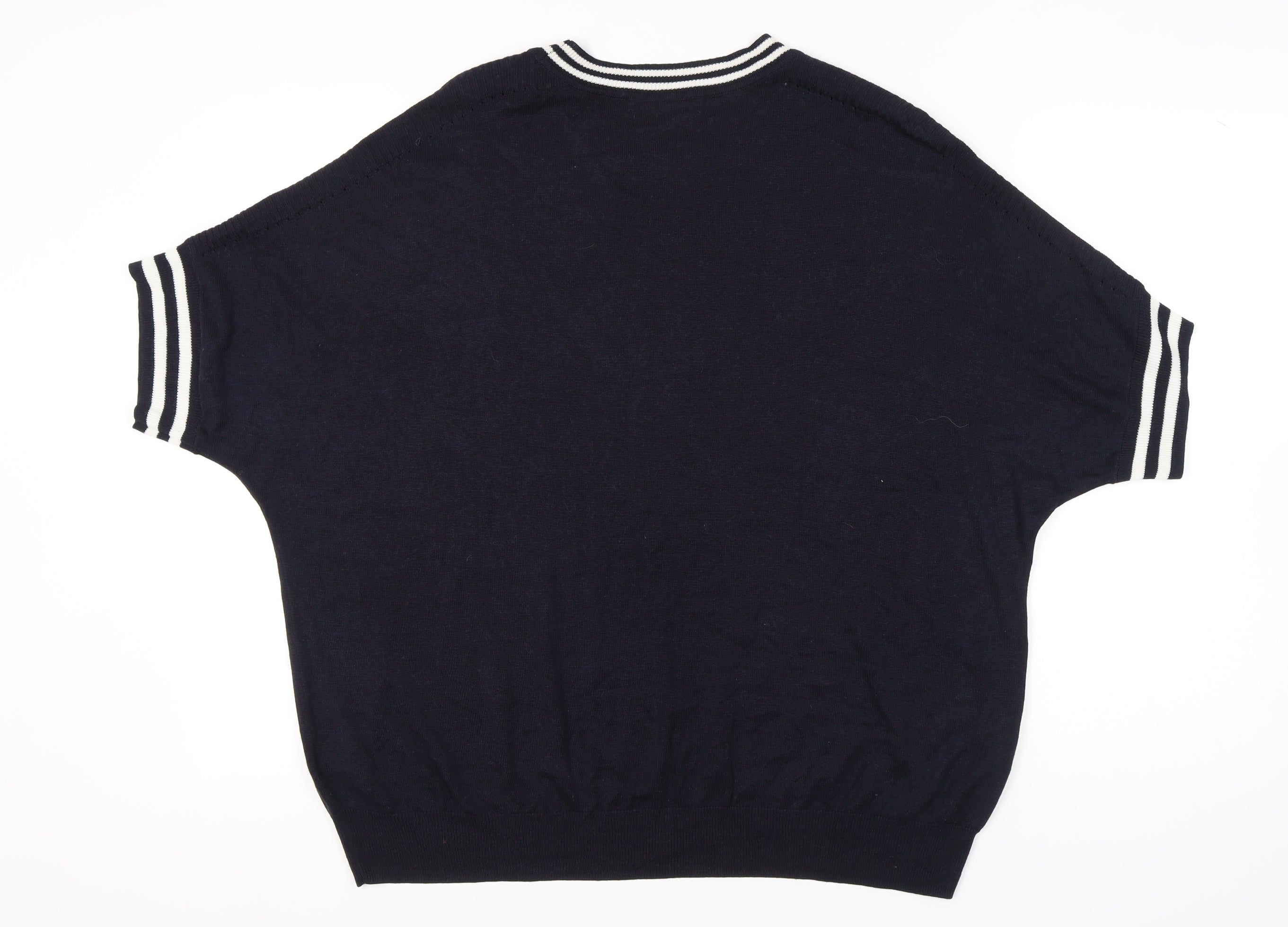 Emma Willis Collection Womens Pullover Jumper Size XL Black Crew Neck Casual - label detail