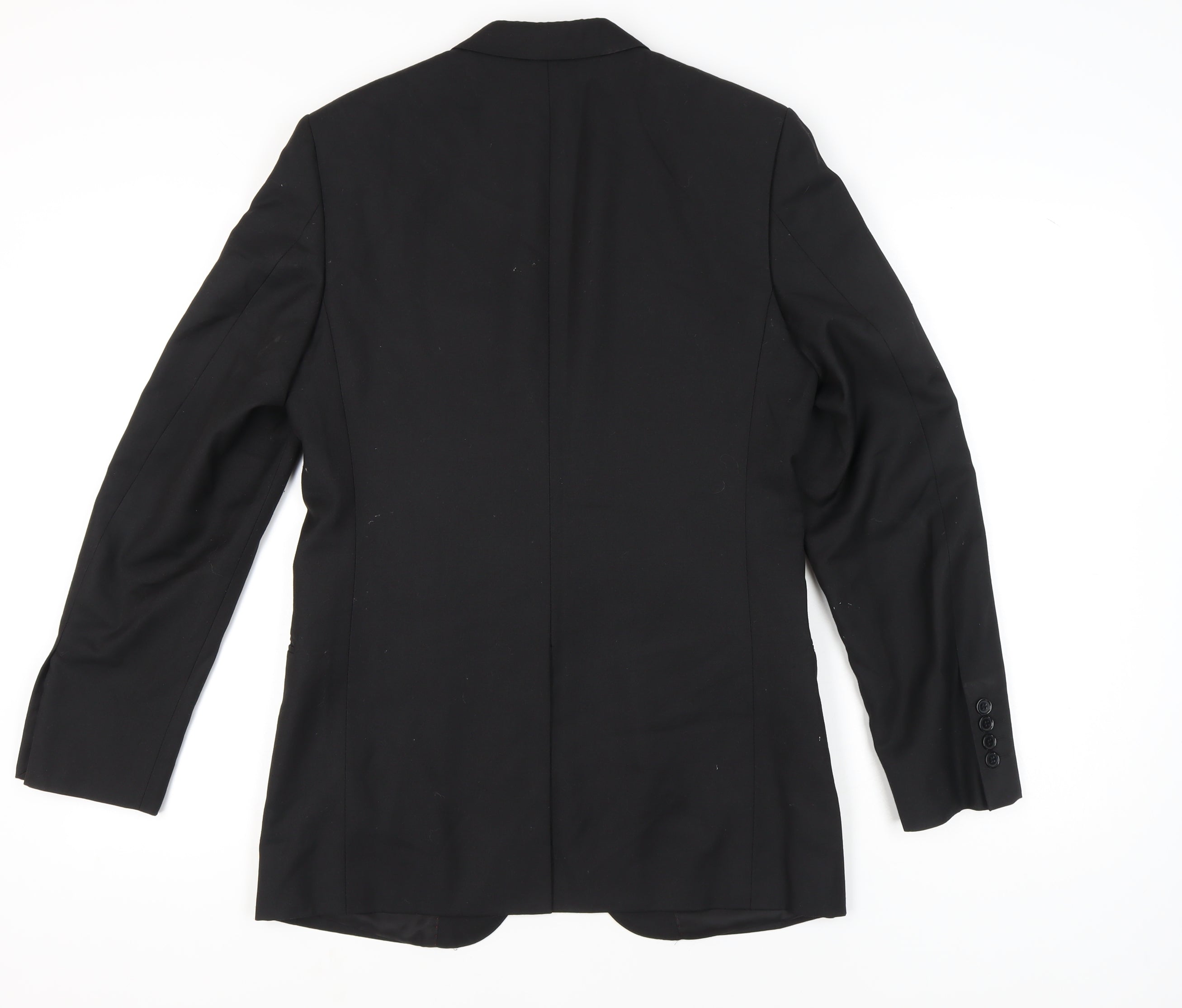 Mens Busen Size 46 Jacket Blazer Black Business W32 - label detail