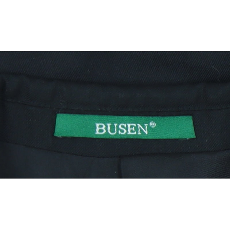 Mens Busen Size 46 Jacket Blazer Black Business W32 - close detail