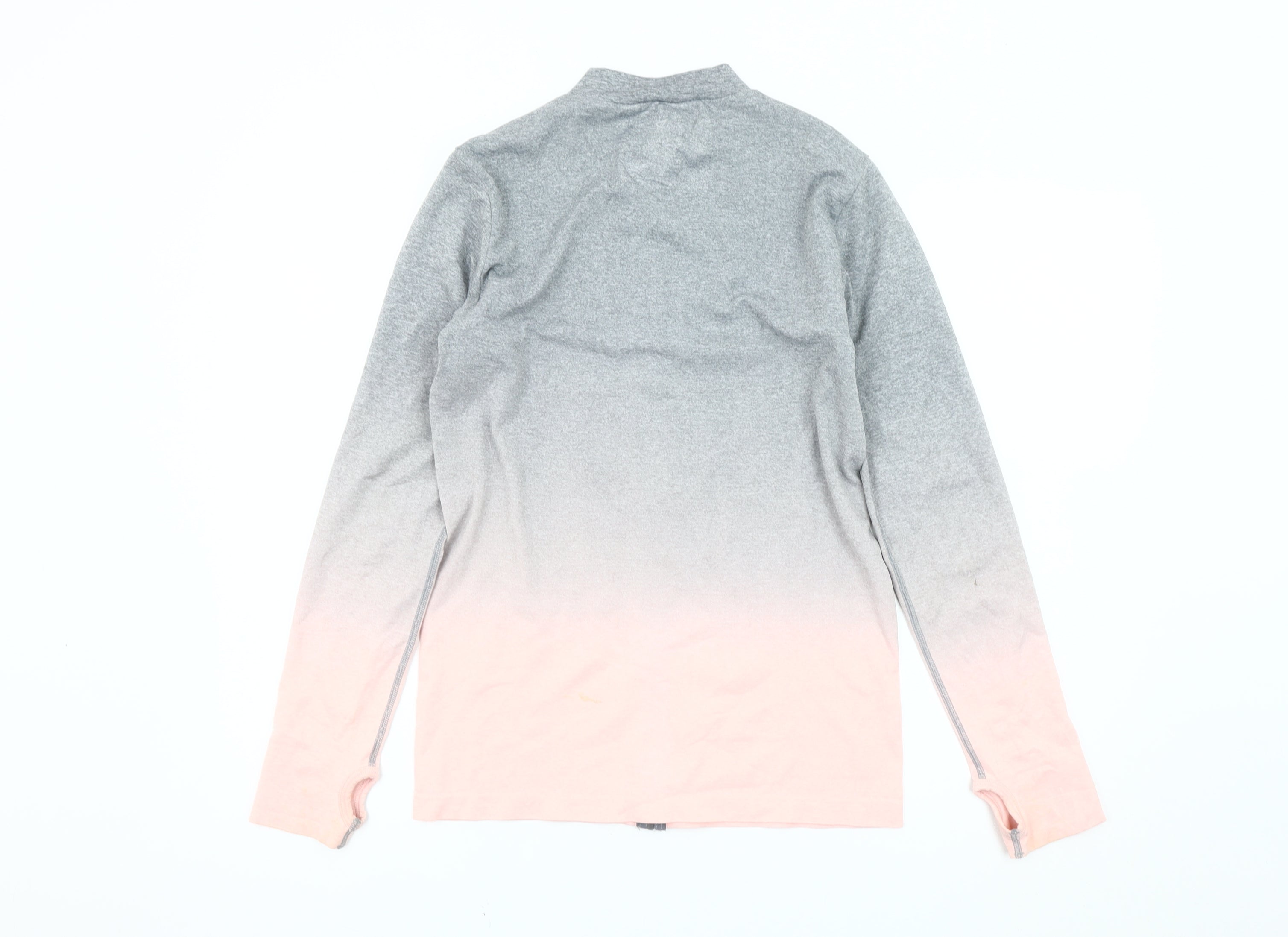 Womens WORK OUT Size M Basic Jacket Multicoloured Ombre Mid-Length Long Sleeve - label detail