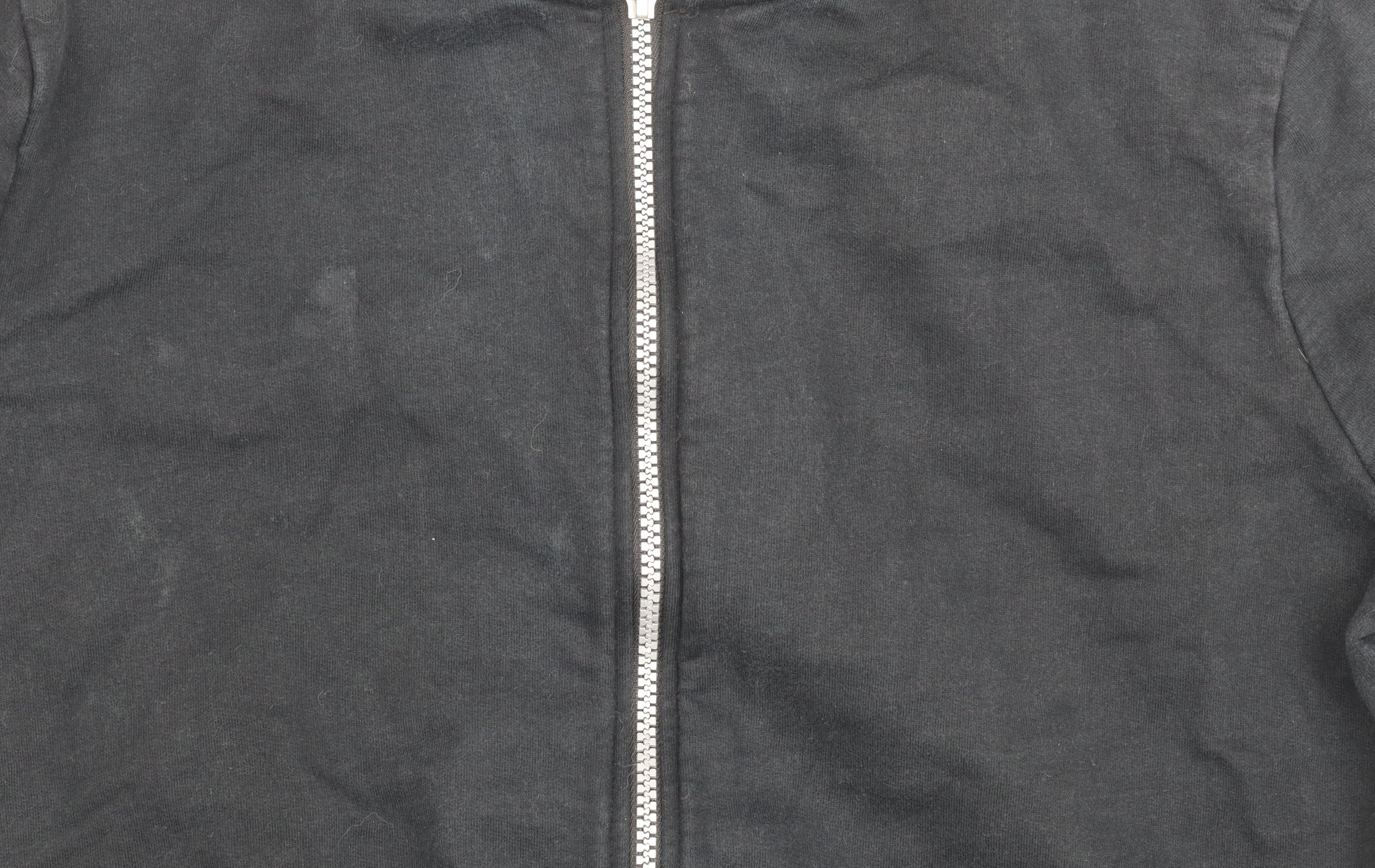 ASOS Womens Bomber Jacket Size 12 Black Mid-Length Long Sleeve Casual Full Zip - close detail