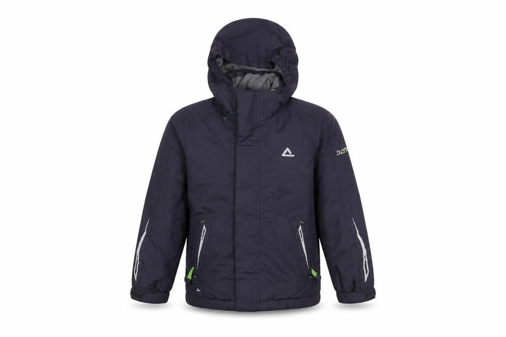Boys Dare 2B Size 6 Years Ski Jacket Black Mid-Length Long Sleeve Activewear Zip - front view