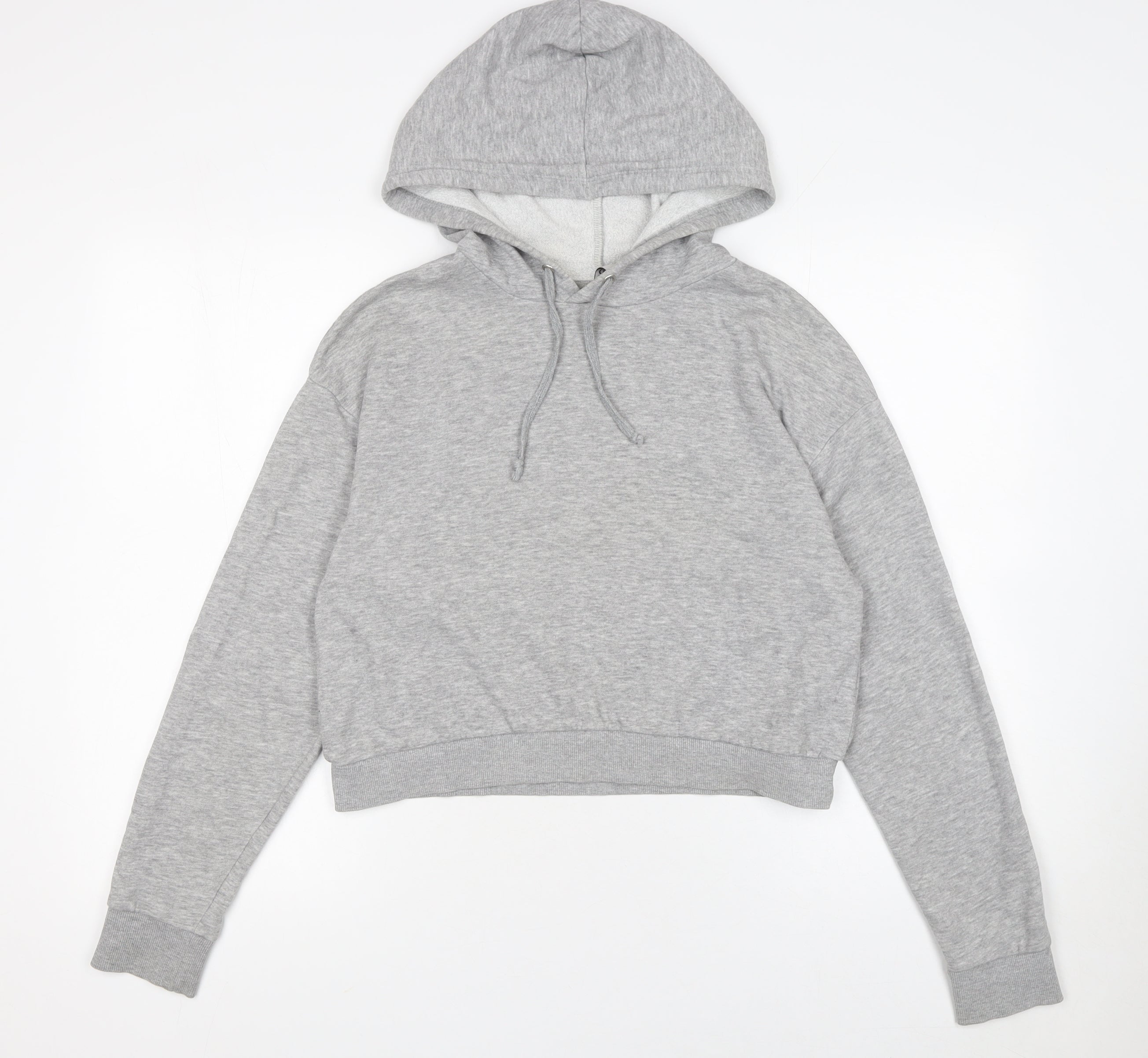 Marks & Spencer Womens Pullover Hoodie Size S Grey Long Sleeve Casual Hooded - reverse view