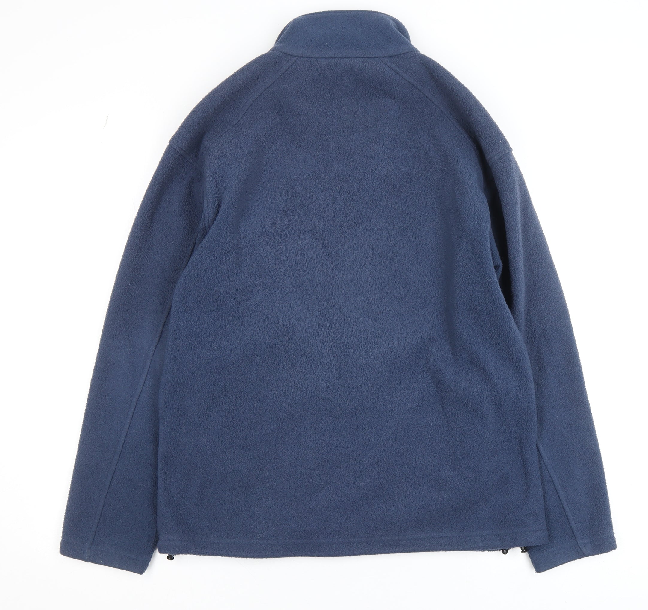 Regatta Mens Full Zip Sweatshirt Size S Blue Long Sleeve Logo - close detail