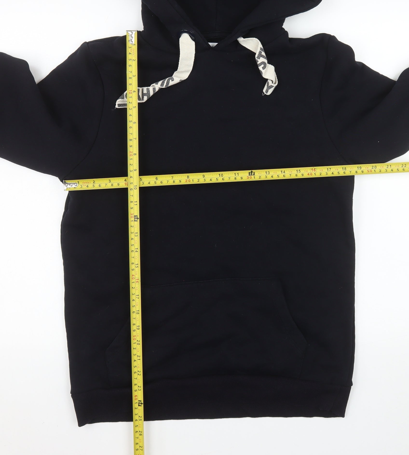 Hype Womens Pullover Hoodie Size 10 Black Long Sleeve Casual Hooded Logo - label detail