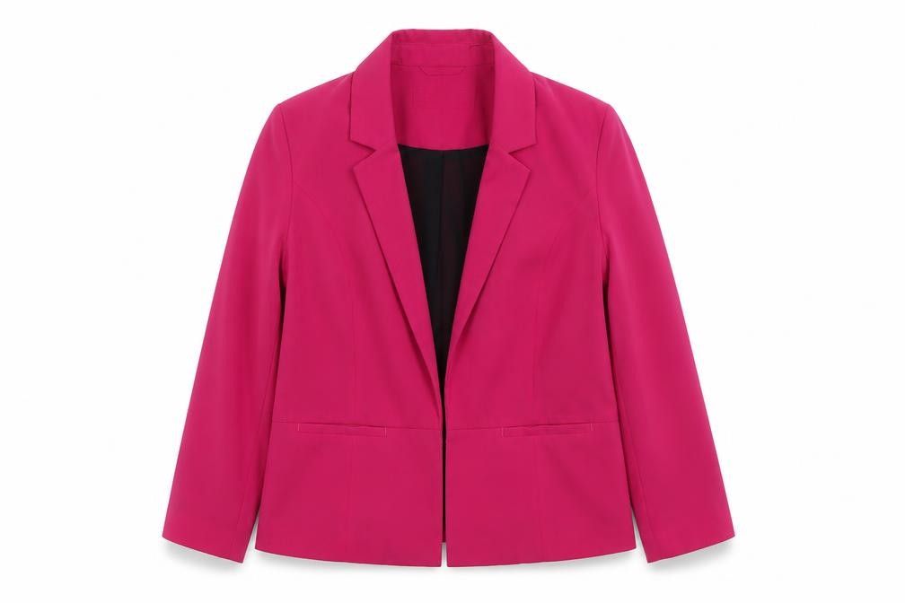 NEXT Womens Trouser Suit Blazer Size 10 Pink Long Sleeve Business Lined - front view