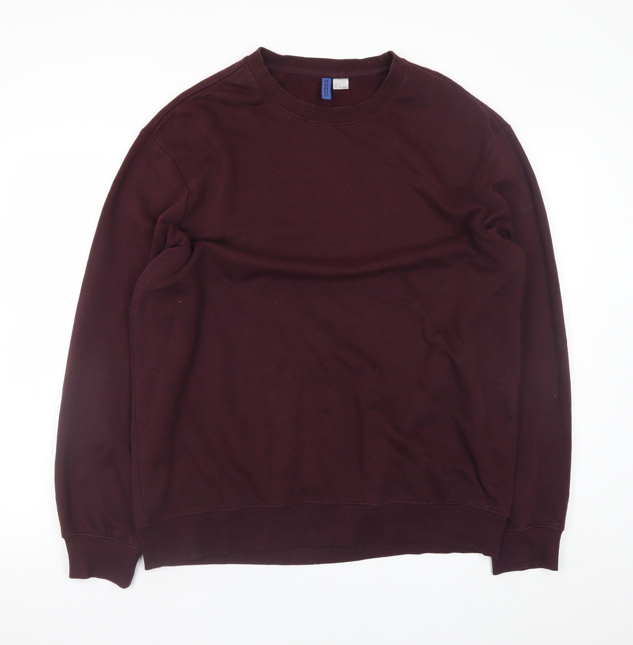 H&M Mens Pullover Sweatshirt Size L Brown Long Sleeve All Seasons - reverse view