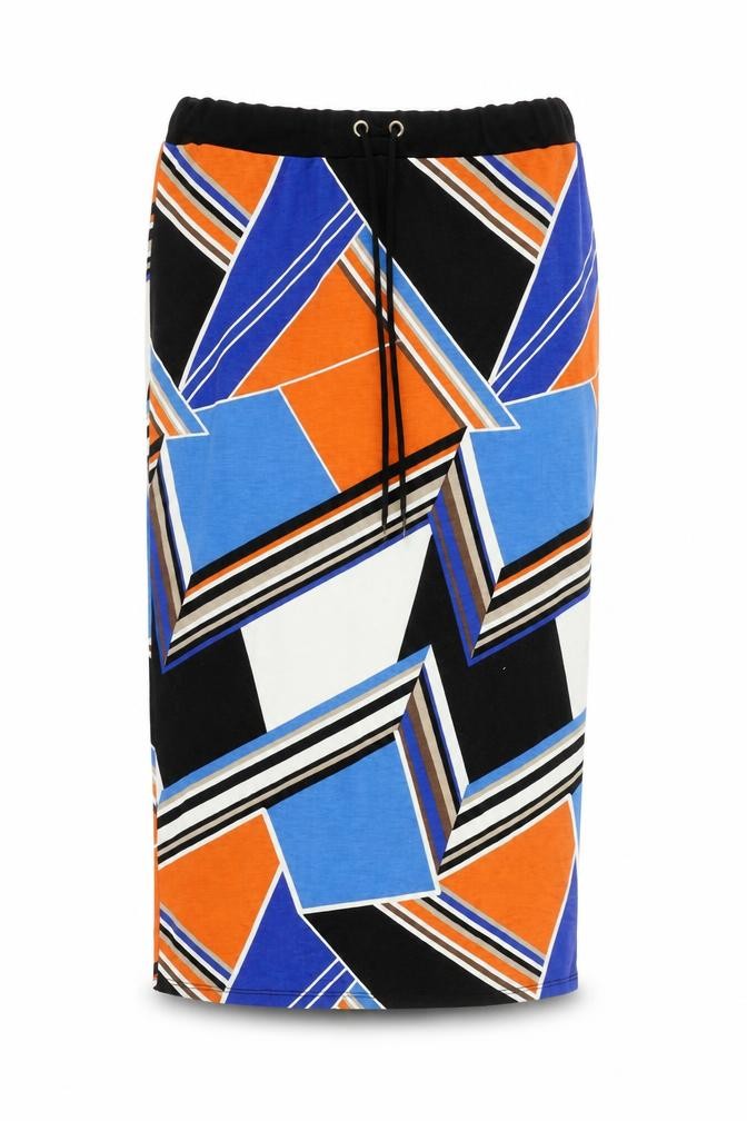 Dorothy Perkins Womens Straight & Pencil Skirt Size 8 Multicoloured Geometric - front view