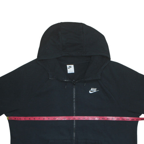 Nike Womens Full Zip Hoodie Size 2XL Black Long Sleeve Activewear Logo - label detail