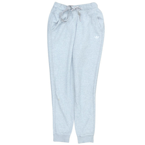 adidas Womens Jogger Trousers Size 12 Grey Casual Elastic Waist Logo - reverse view