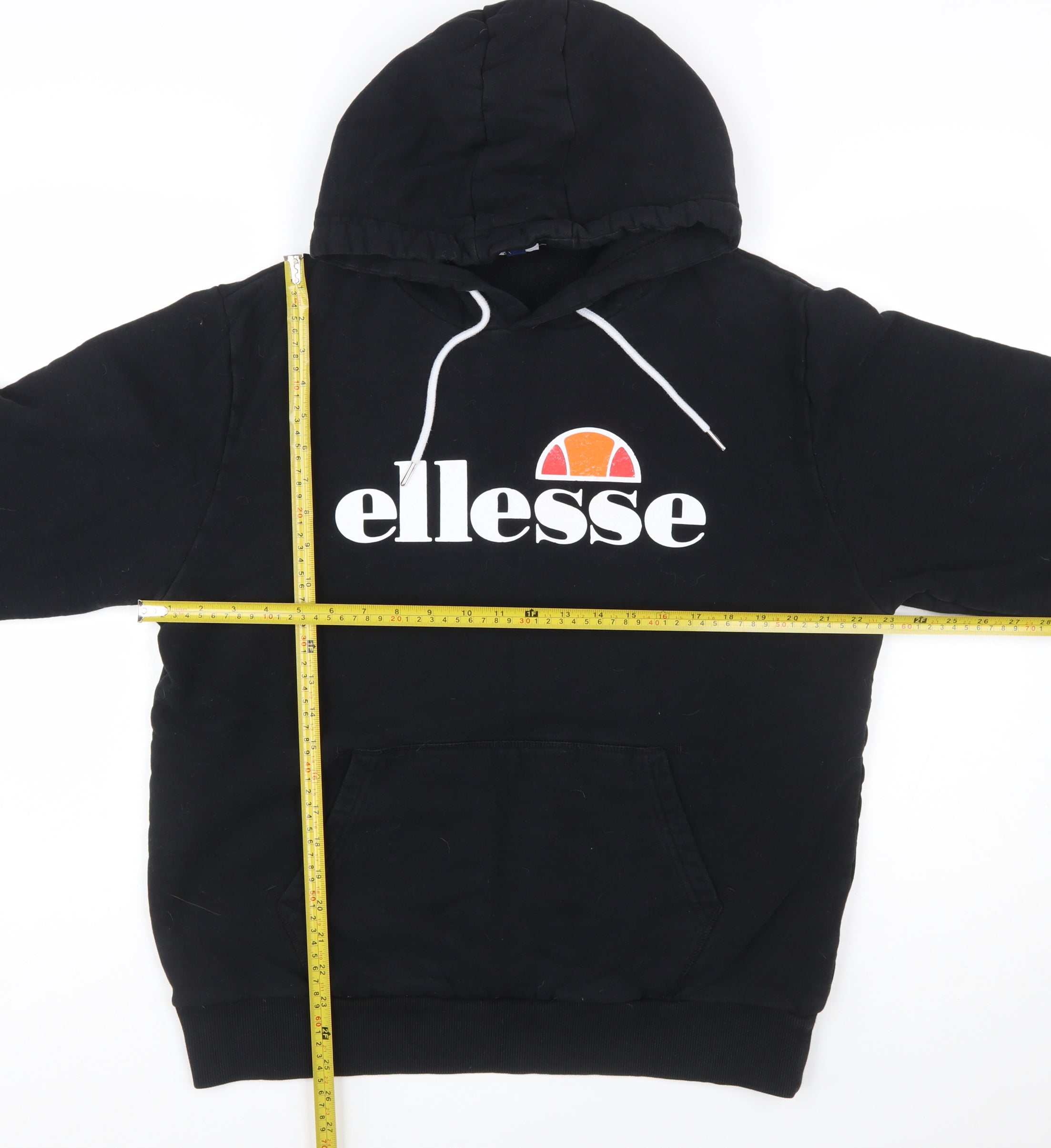 ellesse Womens Pullover Hoodie Size 20 Black Long Sleeve Casual Hooded Logo - label detail
