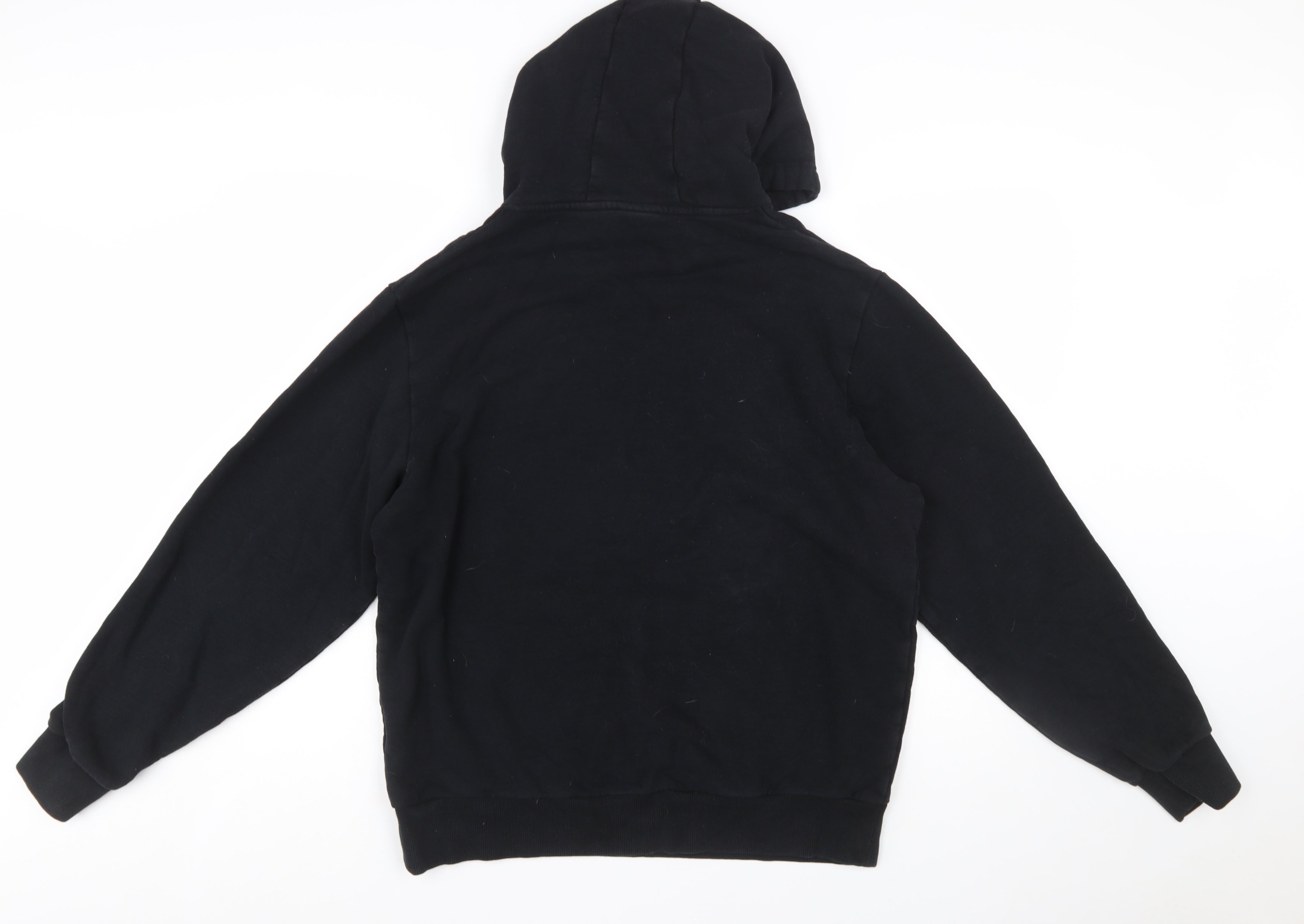 ellesse Womens Pullover Hoodie Size 20 Black Long Sleeve Casual Hooded Logo - close detail
