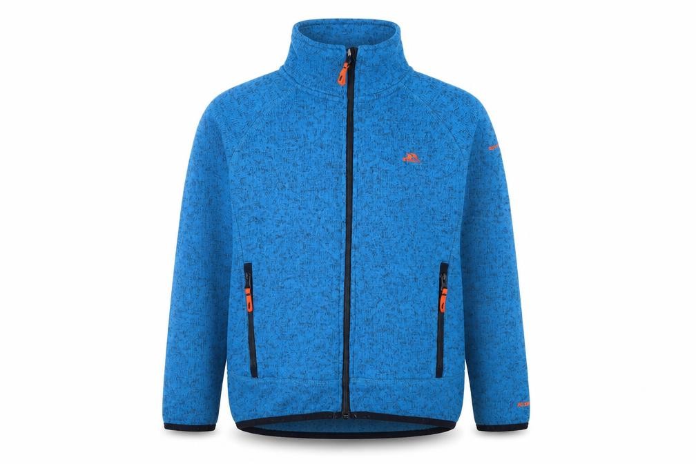 Trespass Boys Full Zip Jacket Size 9-10 Years Blue Flecked Mid-Length Casual Zip - front view