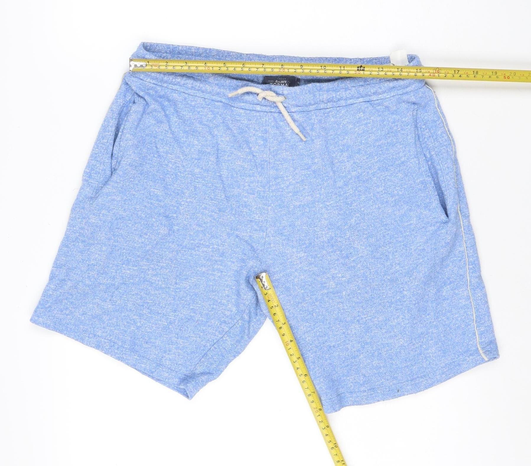 Topman Mens Sweat Size S Blue Casual Drawstring W30 - close detail