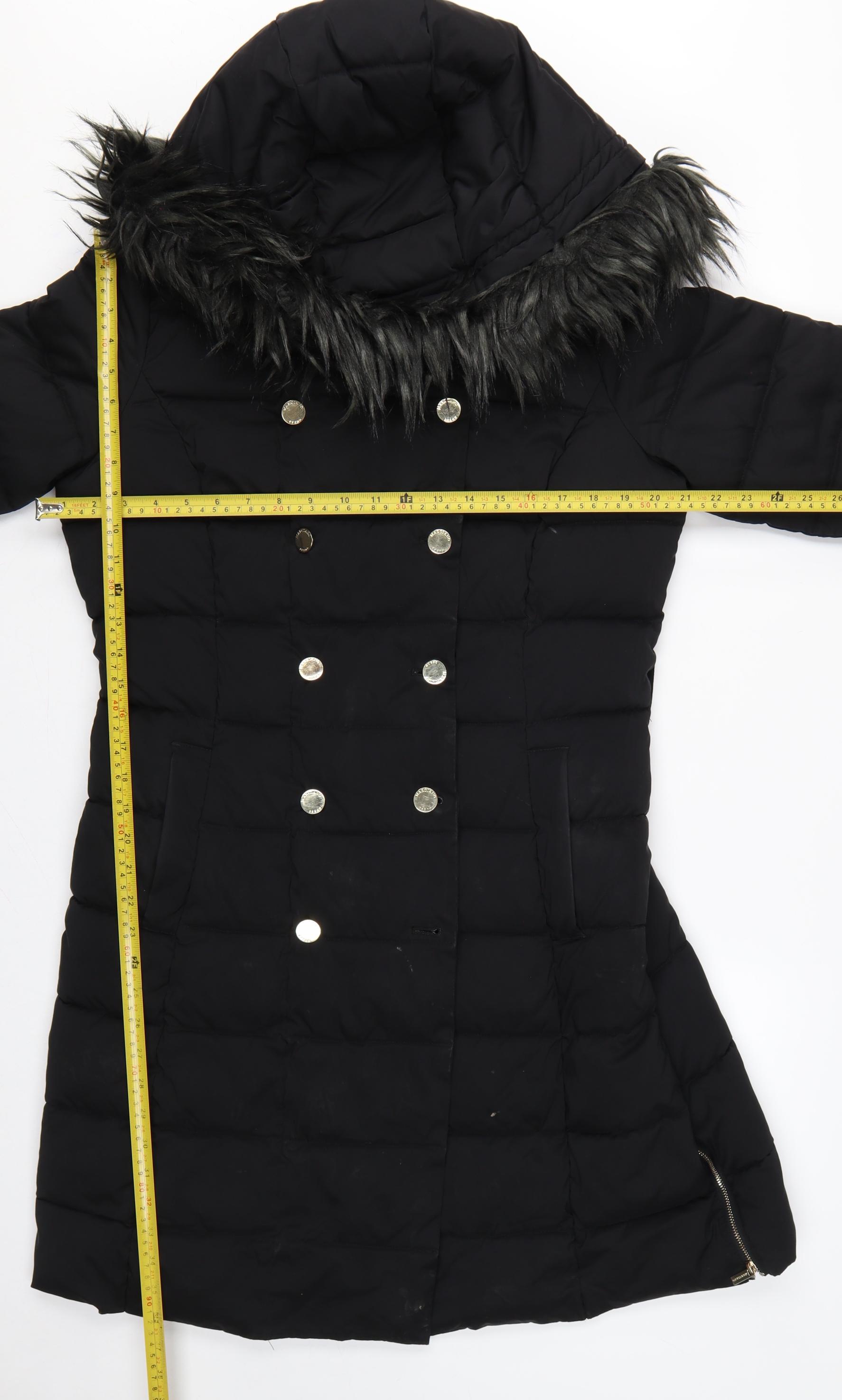 Womens Marciano for Guess Size XL Puffer Jacket Coat Black Long Long Sleeve - label detail