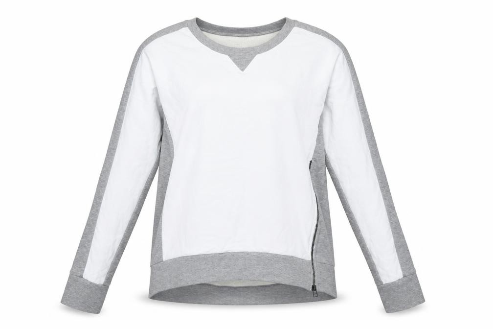 Womens Sweaty Betty Size M Pullover Sweatshirt Multicoloured Colourblock Button - front view