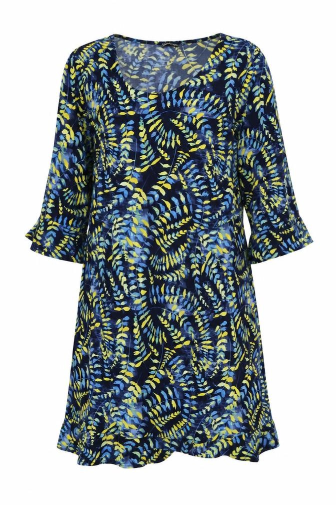 Womens Kaleidoscope Size 22 Kaftan Dress Multicoloured Floral Knee Length Casual - front view