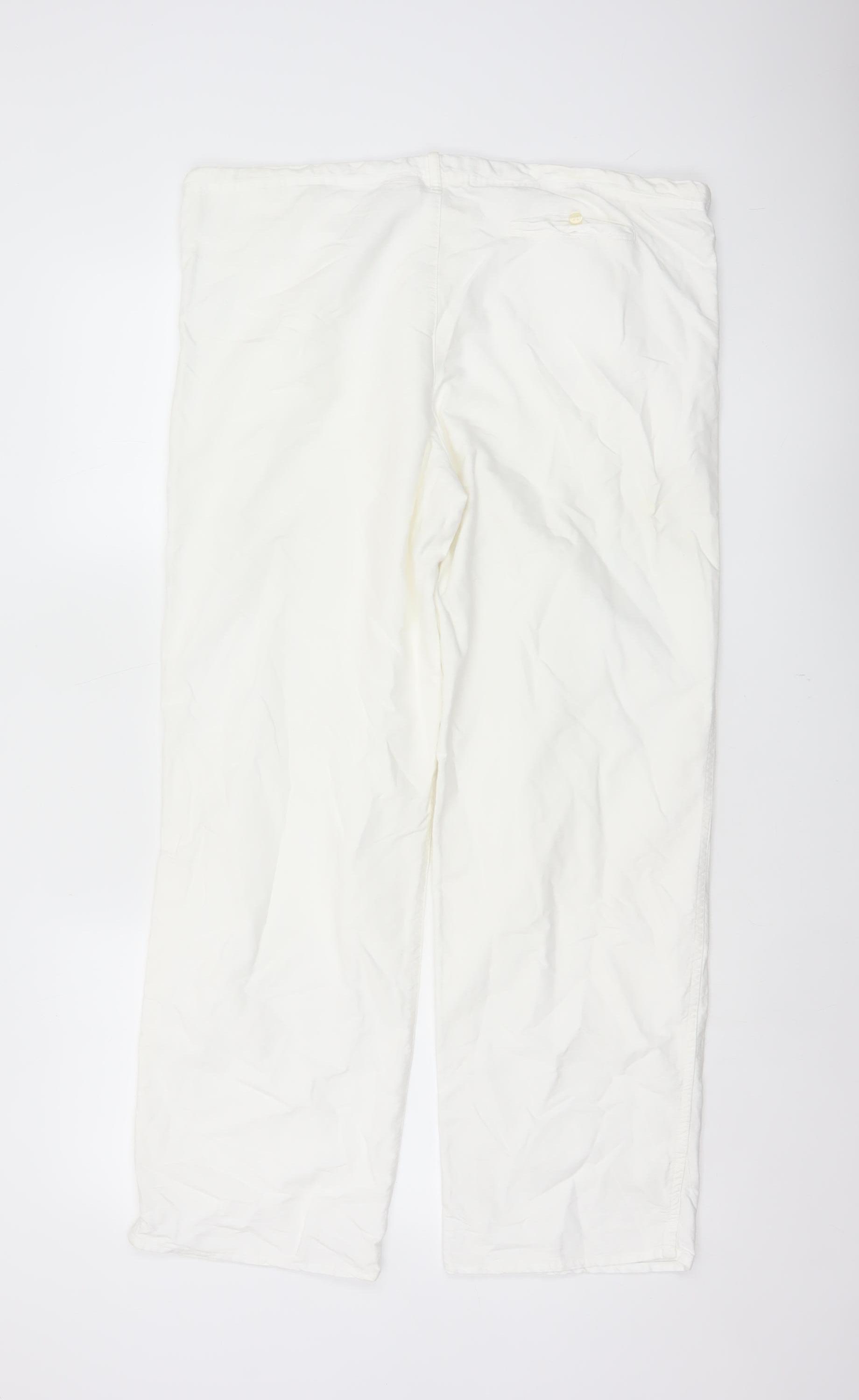 Gap Womens Trousers Size S White Casual Pockets Button - close detail