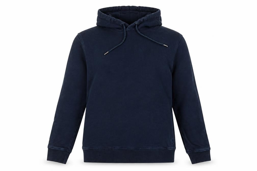 Joules Womens Pullover Hoodie Size 8 Blue Long Sleeve Casual Hooded Logo - front view