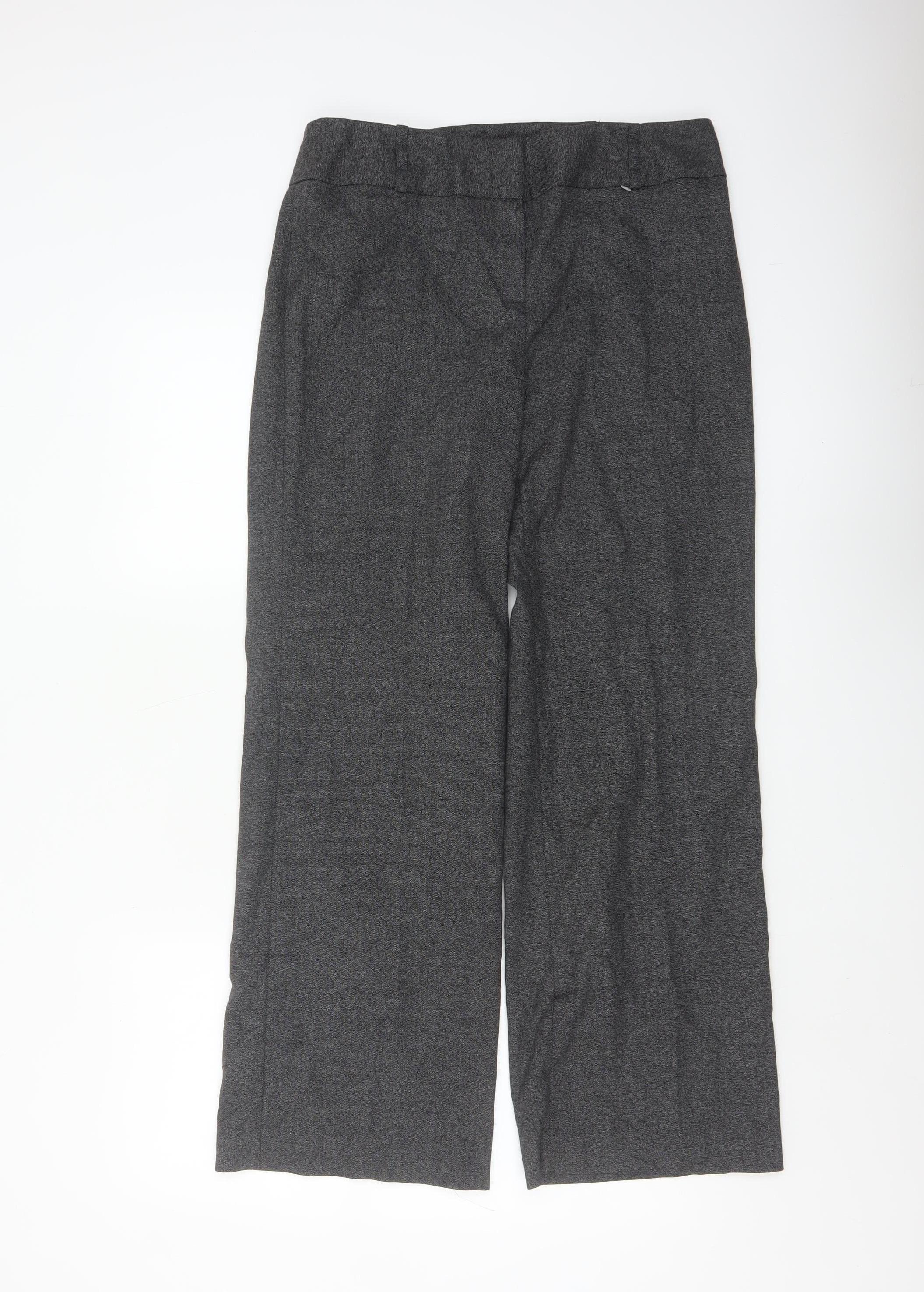 Principles Womens Dress Pants Trousers Size 12 Grey Business Stretch - reverse view