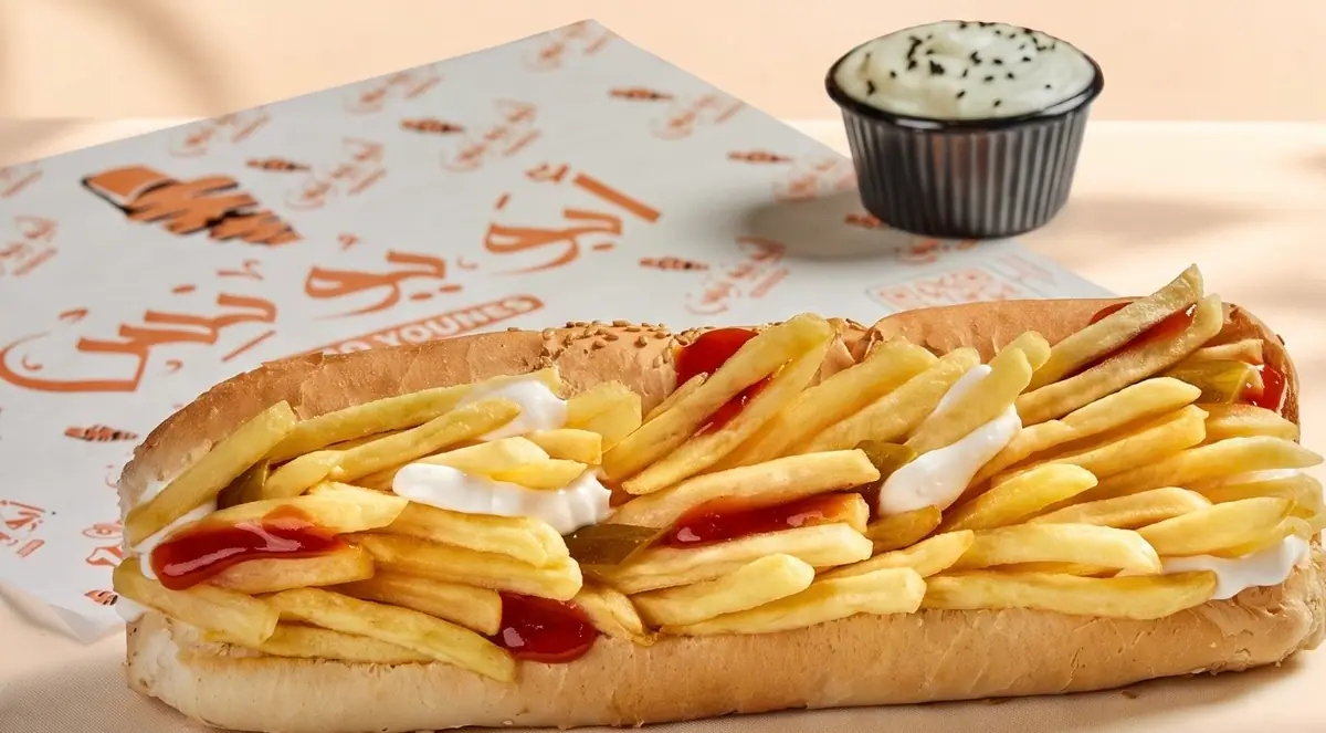 ساندوتش بطاطس بالموتزاريلا