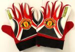 Рукавички воротарські дитячі MANCHESTER розмір 5-8 червоний-білий