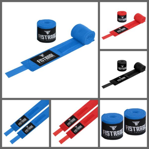 Бінти боксерські бавовна з еластаном FISTRAGE (3метри) кольору в асортименті
