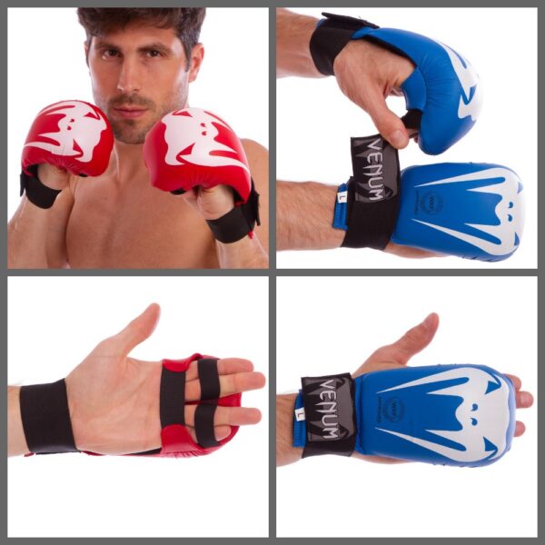 Накладки (рукавички) для карате VENUM, розмір L, червоні