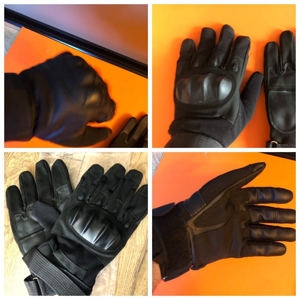 Рукавички тактичні із закритими пальцями, розмір M-XL, колір-чорний