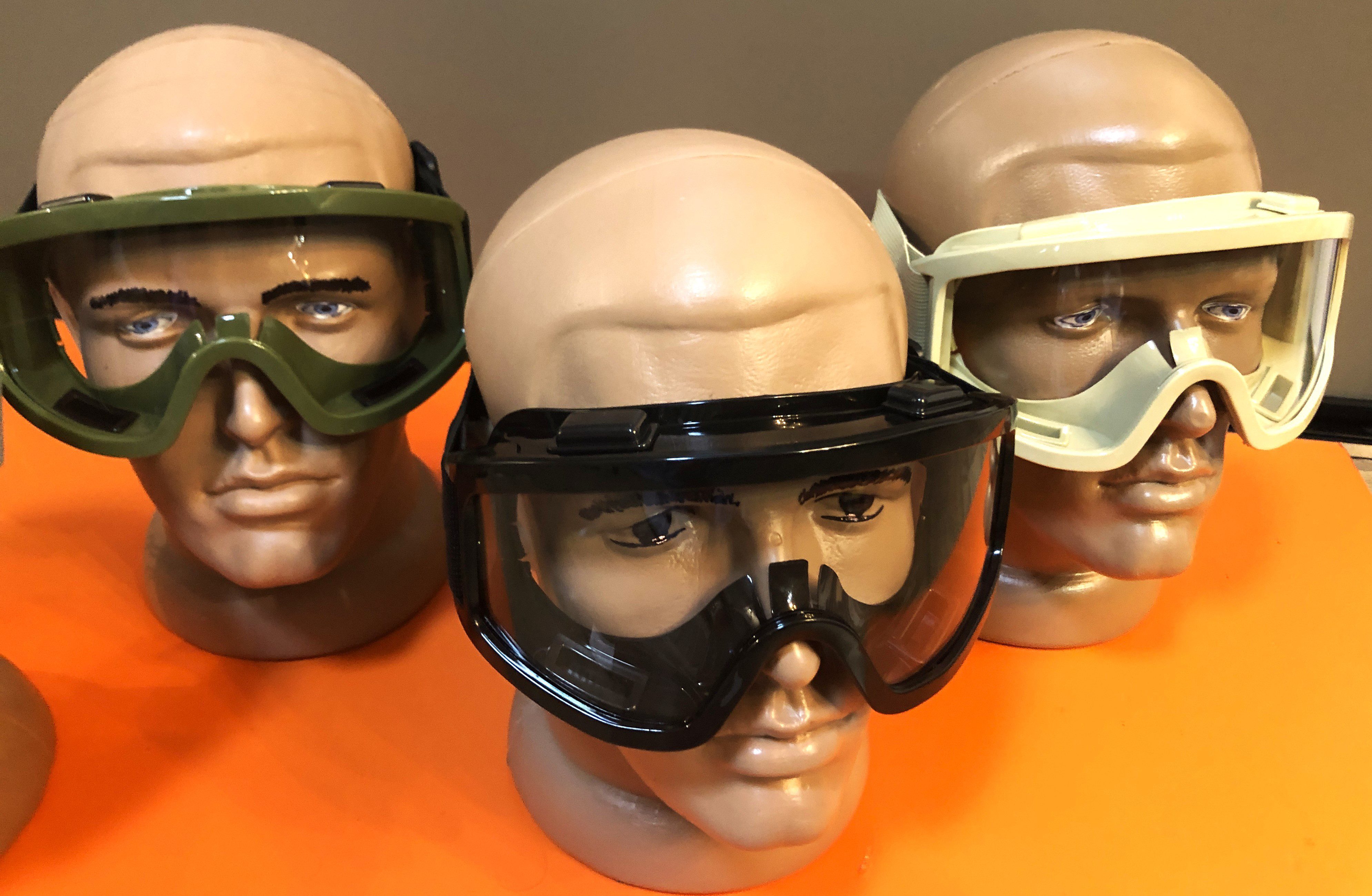 Захисні окуляри-маска, колір - оливковий